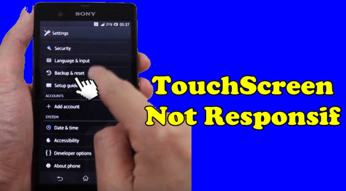 Mengatasi Touchscreen Tidak Responsif