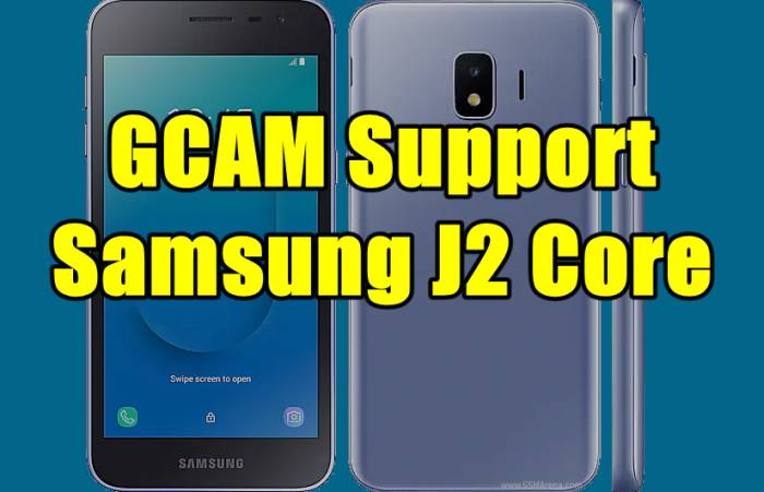 GCAM Samsung Galaxy J2 Core