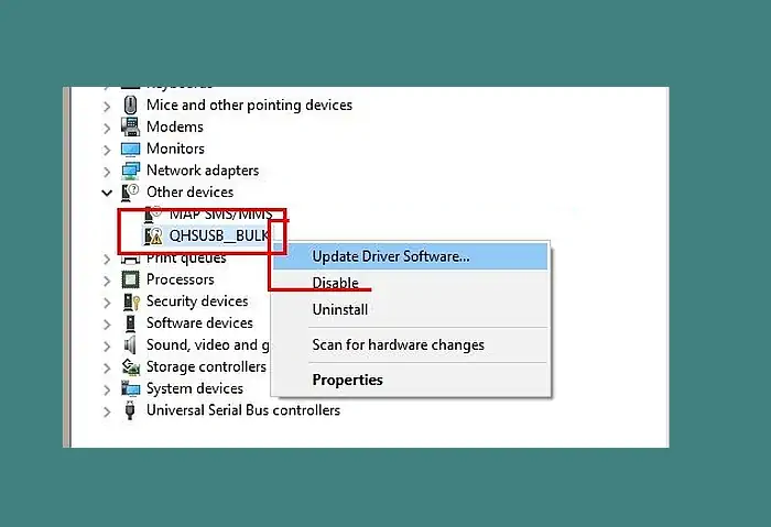 Update Driver Software